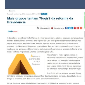 Mais grupos tentam fugir da reforma da Previdência – Diário do Grande ABC