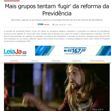 Mais grupos tentam ‘fugir’ da reforma da Previdência – Leia Já