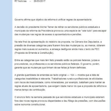 Mais grupos tentam fugir da reforma da Previdência – Servidor Público Federal