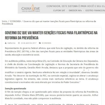Governo diz que vai manter isenções fiscais para filantrópicas na reforma da Previdência – Revista Dedução