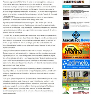 Mais grupos tentam “fugir” da reforma da Previdência – Aracatiaçu em Ação