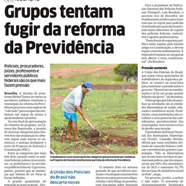 Grupos tentam fugir da reforma da Previdência – Diário do Noroeste