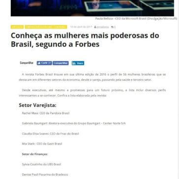 Conheça as mulheres mais poderosas do Brasil, segundo a Forbes – A Magia dos Negócios