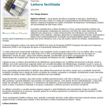 Leitura facilitada – Site – Agência Fapesp