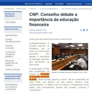 CNP: Conselho debate a importância da educação financeira – Agência de Notícia da Previdência