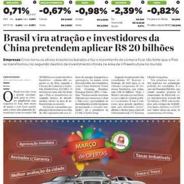 Brasil vira atração e investidores da China pretendem aplicar R$20 bilhões – Diário do Amazonas