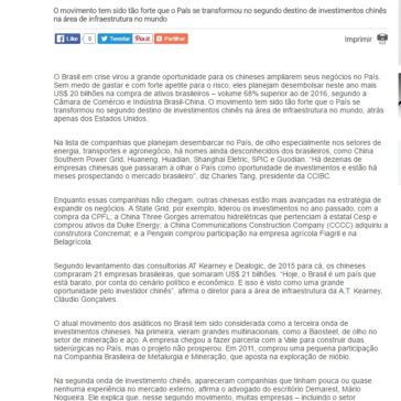 Nova onda de investimentos chineses deve trazer US$ 20 bi para o Brasil – Jornal Portuário