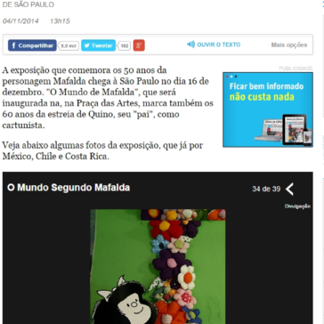 Mafalda ganha exposição em São Paulo – Folha de S. Paulo