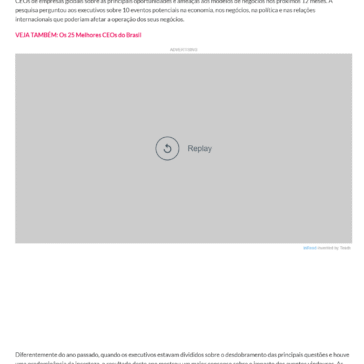 COLUNAS Pesquisa aponta que a principal ferramenta adotada pelos CEOs é o planejamento de cenários – Forbes Brasil