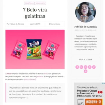 7 BELO VIRA GELATINAS – TESTA PRA MIM