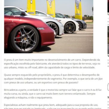 Um pneu só para “naves” – Auto Informe