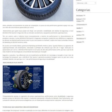 Michelin lança pneu para superesportivos – Portal da Autopeça