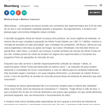 Cortes de preços da Amazon revolucionam supermercados. – BOL