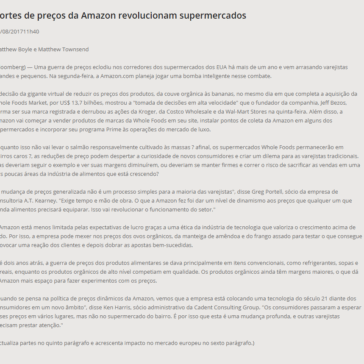 Cortes de preços da Amazon revolucionam supermercados – Prosper Distribuidora