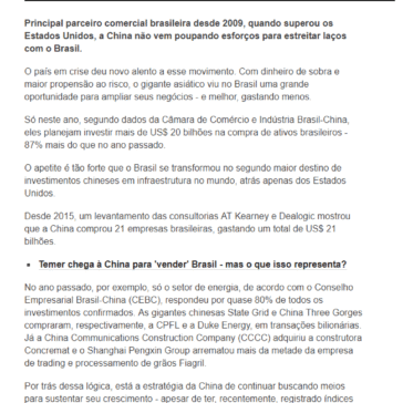 O raio-X dos investimentos da China no Brasil – BBC