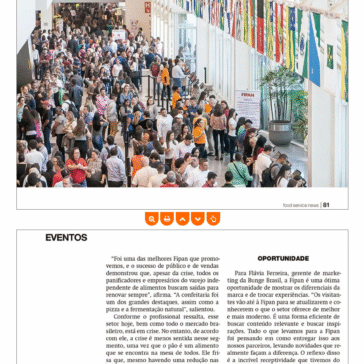 Sucesso de público e de vendas – Food Service News