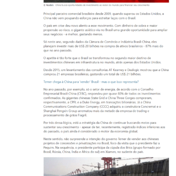 O raio-X dos investimentos da China no Brasil – MSN