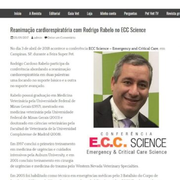 Reanimação cardiorespiratória com Rodrigo Rabelo no ECC Science – Revista Clínica Veterinária