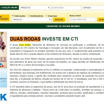 Duas Rodas investe em CTI – Aditivos & Ingredientes