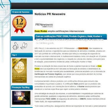 Duas Rodas amplia certificações internacionais – Jornalismo 24 horas