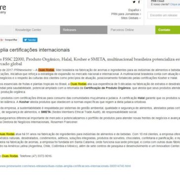 Duas Rodas amplia certificações internacionais – PR Newswire Brasil