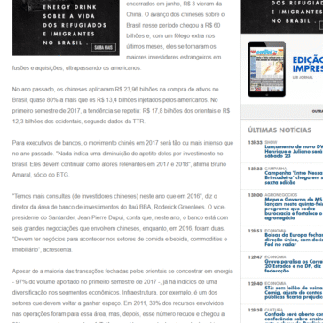 China já investiu R$ 60 bilhões na compra de empresas no Brasil desde 2015 – A Crítica