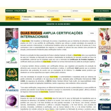 Duas Rodas amplia certificações internacionais – Aditivos & Ingredientes