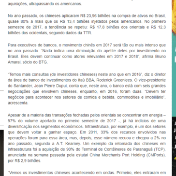 China já investiu R$ 60 bi na compra de empresas no Brasil desde 2015 – Diário da Região