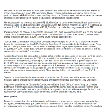 China já investiu R$ 60 bilhões na compra de empresas no Brasil desde 2015 – Guarulhos Web