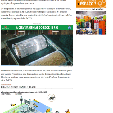 China já investiu R$ 60 bi na compra de empresas no Brasil desde 2015 – O Estado de S. Paulo