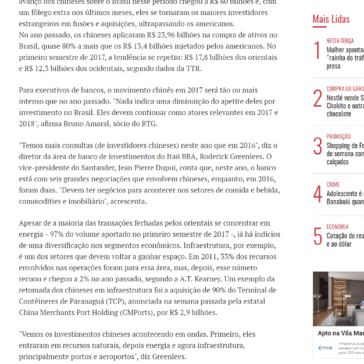 China já investiu R$ 60 bilhões na compra de empresas no Brasil desde 2015 – O Povo