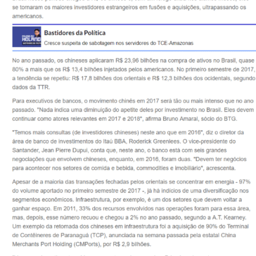 China já investiu R$ 60 bilhões na compra de empresas no Brasil desde 2015 – Portal Holanda