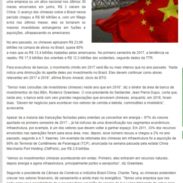 China já investiu R$ 60 bilhões na compra de empresas no Brasil – Jornal das Cidades MT