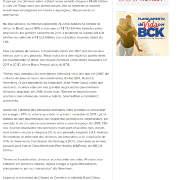 China já investiu R$ 60 bilhões na compra de empresas no Brasil desde 2015 – Massa News