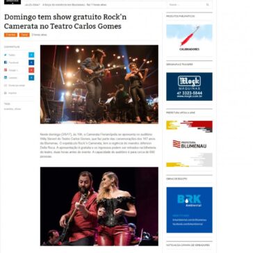 Domingo tem show gratuito Rock”n Camerata no Teatro Carlos Gomes – O Blumenauense