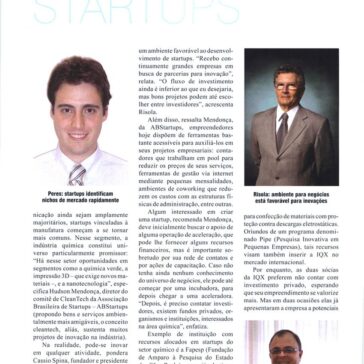 STARTUPS JOVENS EMPREENDIMENTOS QUÍMICOS GERAM INOVAÇÃO E RESULTADOS ECONÔMICOS – Química e Derivados