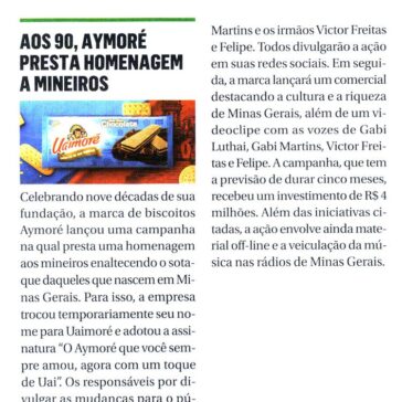 AOS 90, AYMORÉ PRESTA HOMENAGEM A MINEIROS – MEIO&MENSAGEM