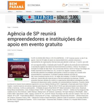 Agência de SP reunirá empreendedores e instituições de apoio em evento gratuito – Bem Paraná