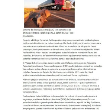 Empresa desenvolve sistema de detecção antiatropelamento animal – Confap