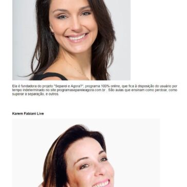 Lisandra Zanuto no Karem Fabiani Live – hoje! – Portal Making Of