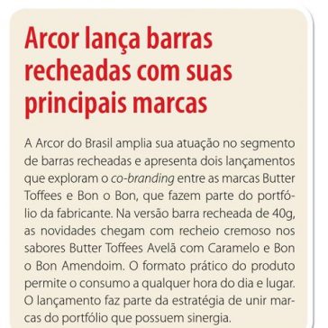Arcor lança barras recheadas com suas principais marcas – Revista Gôndola