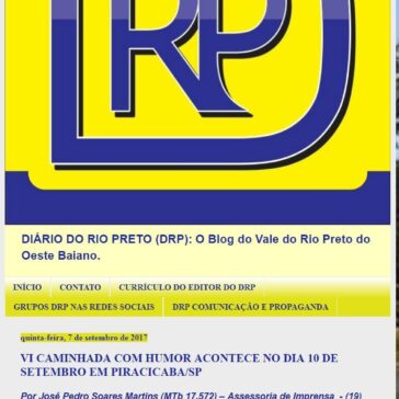 VI CAMINHADA COM HUMOR ACONTECE NO DIA 10 DE SETEMBRO EM PIRACICABA/SP – DIÁRIO DO RIO PRETO