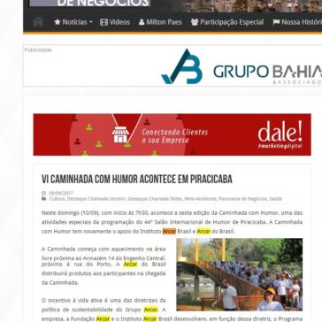 VI CAMINHADA COM HUMOR ACONTECE EM PIRACICABA – Panorama de Negócios