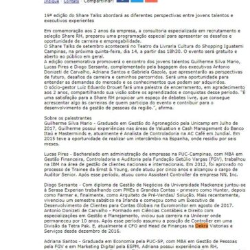 Share RH comemora 2 anos e trás reflexão sobre o mercado de trabalho – JorNow