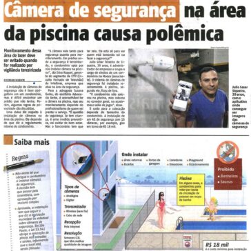 Câmera de segurança na área da piscina causa polêmica – Agora São Paulo