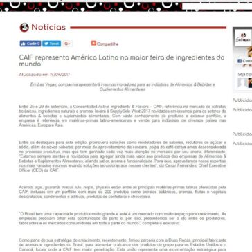 CAIF representa América Latina na maior feira de ingredientes do mundo – Gastromania