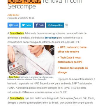 Duas Rodas renova TI com Sercompe – Baguete