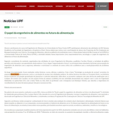O papel do engenheiro de alimentos no futuro da alimentação – UPF