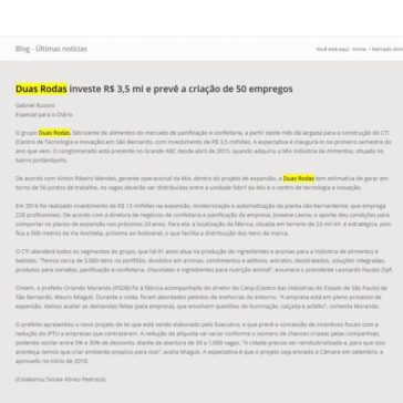 Duas Rodas investe R$ 3,5 mi e prevê a criação de 50 empregos – Prosper