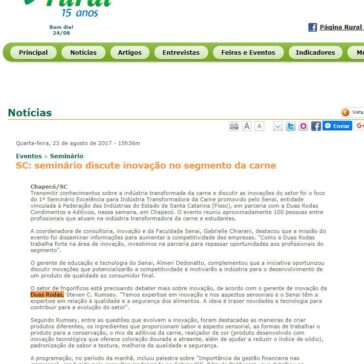 SC: seminário discute inovação no segmento da carne – Página Rural